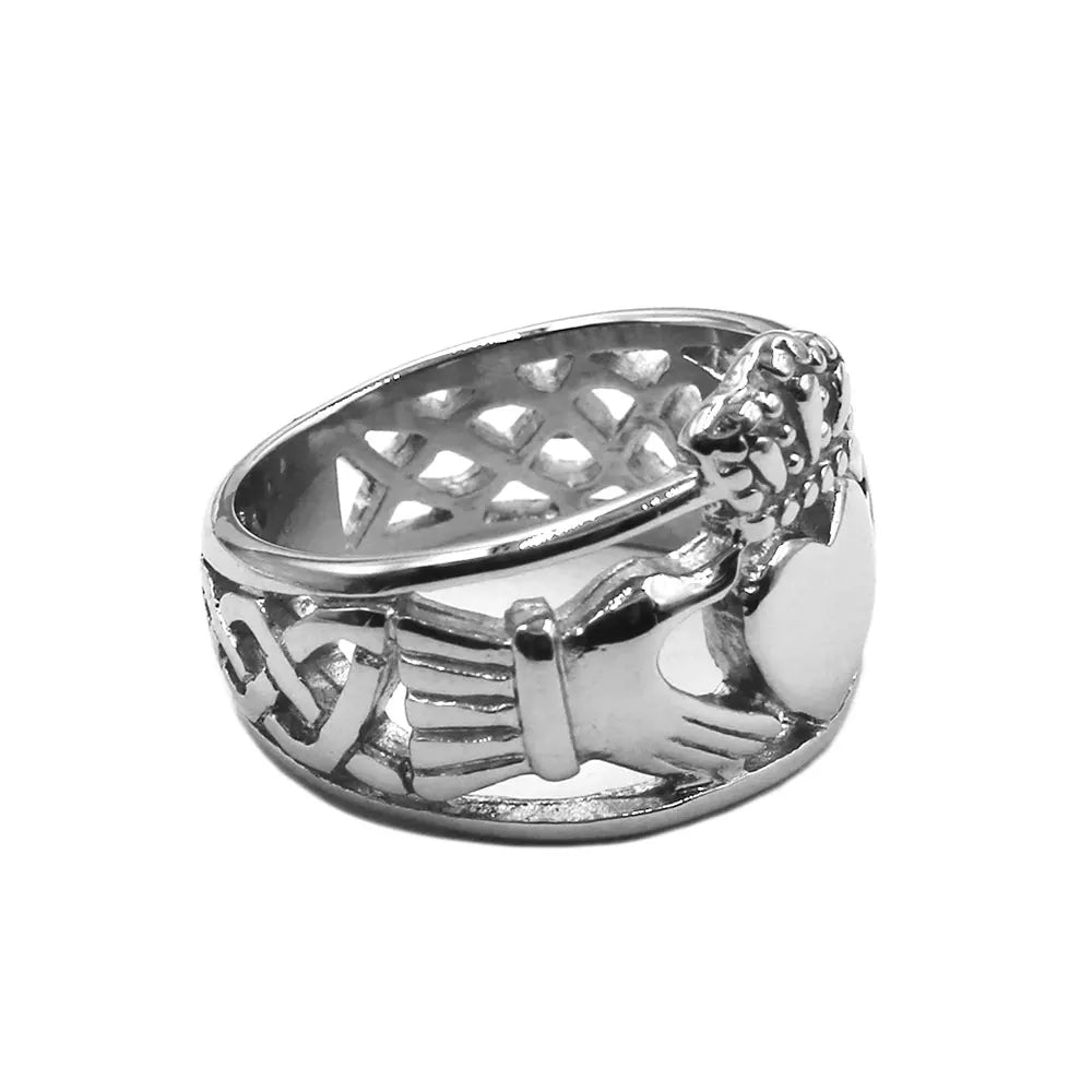 Claddagh Celtic Knot Wedding Ring