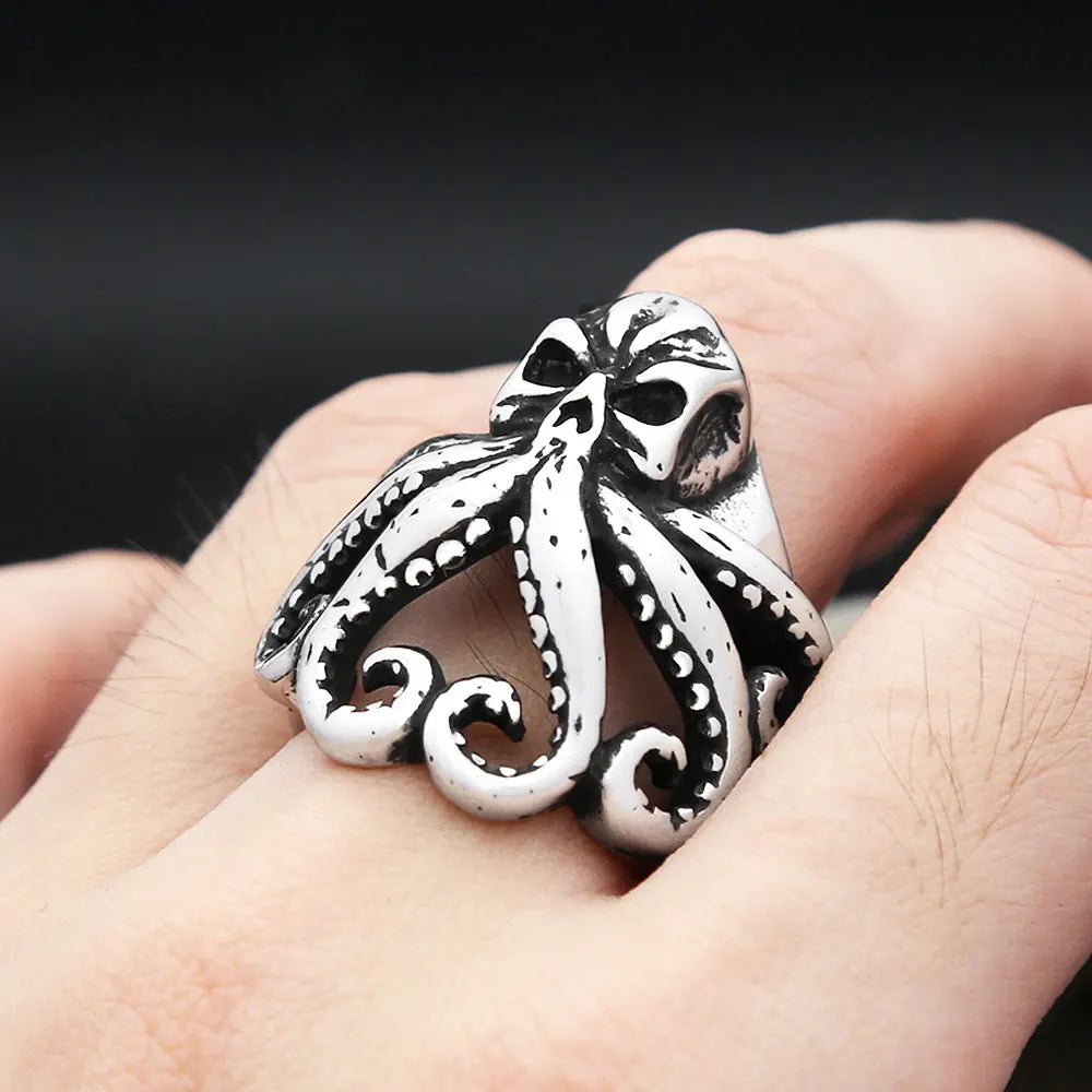 Octopus Skull Ring
