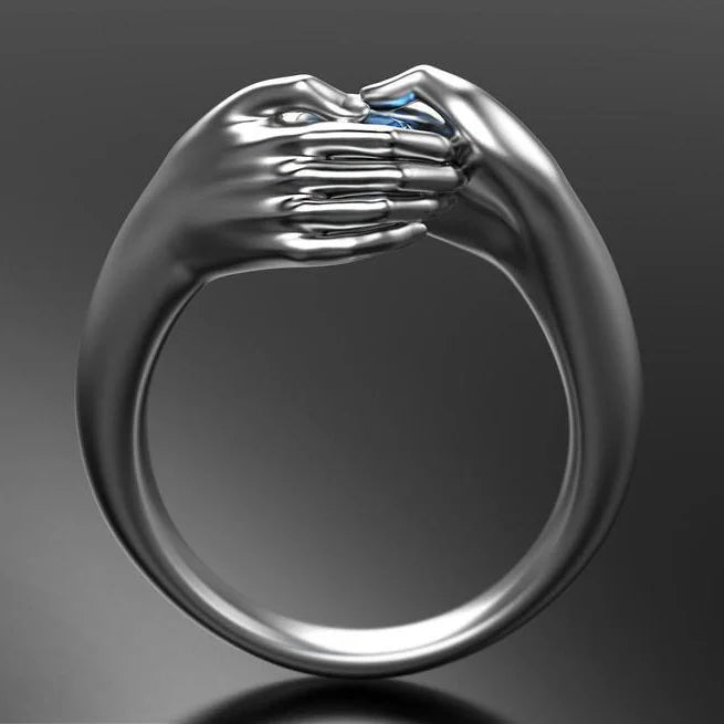 Hands Connect Claddagh Ring