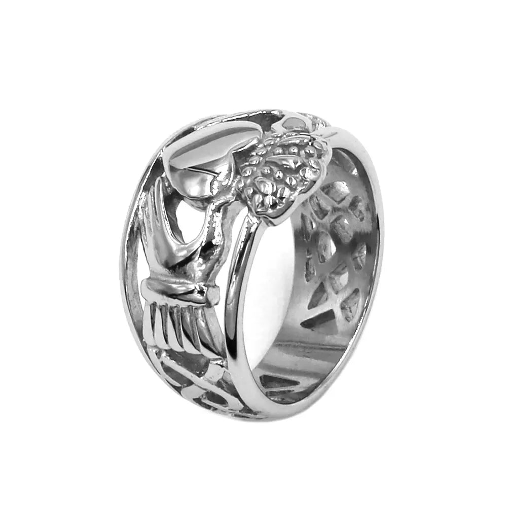 Claddagh Celtic Knot Wedding Ring